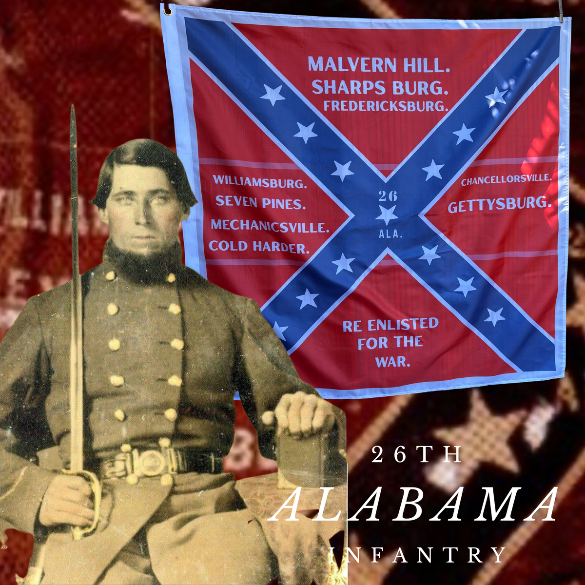 26th Alabama Infantry Flag
