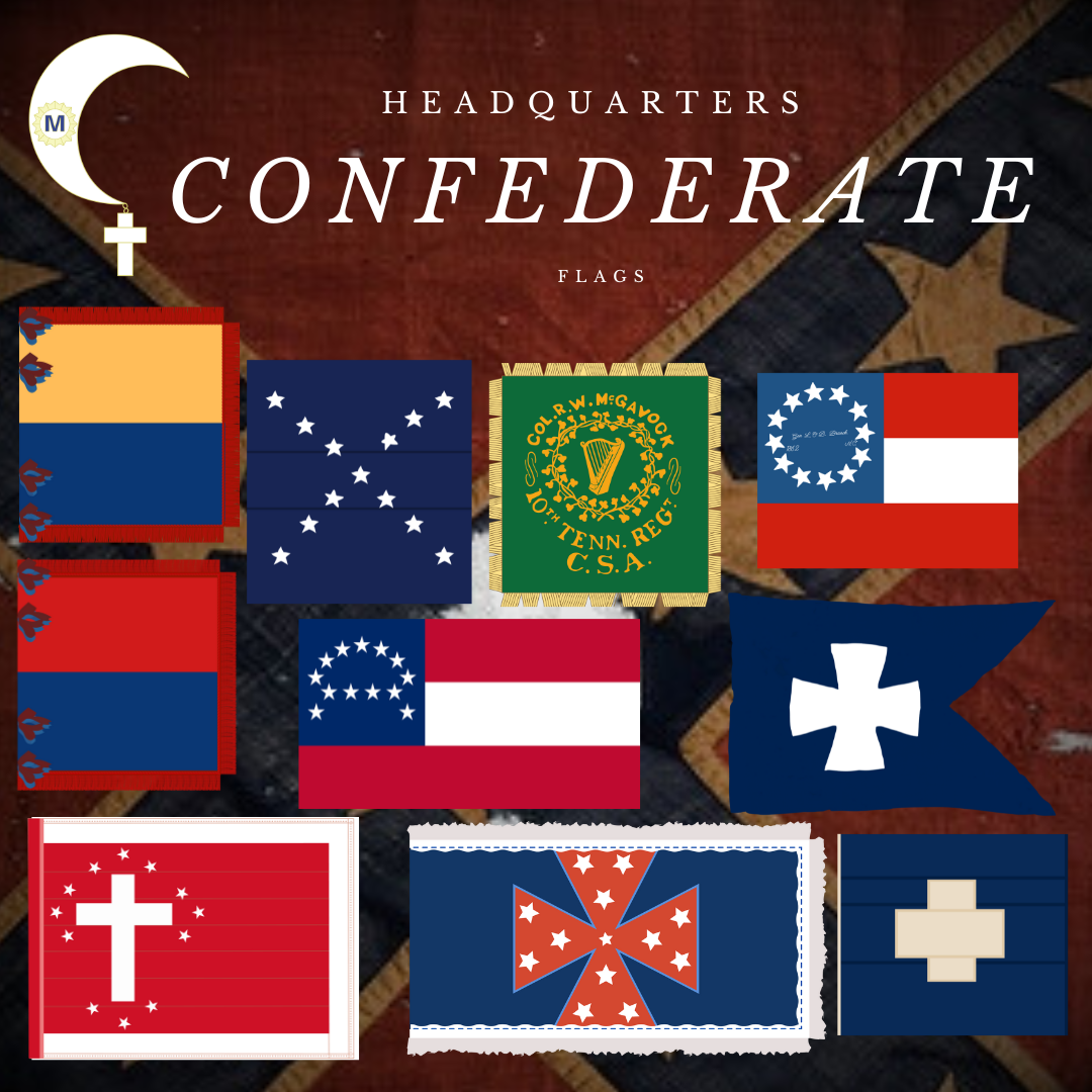 Southern Officer Headquarters' Flags and Guidons Stickers