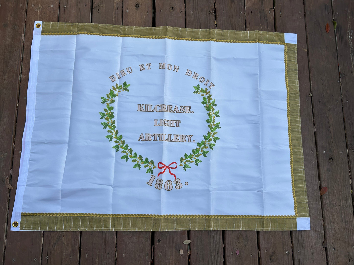 "God and Our Rights" Kilcrease Light Artillery Flag