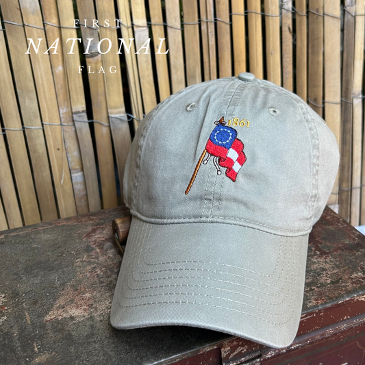 Southern 1st National Flag "1861" Cap