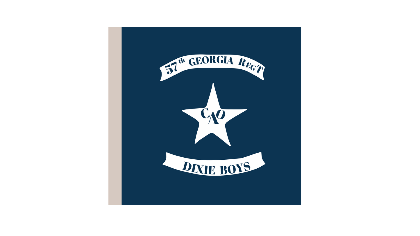 Dixie Boys - Company A - 57th Georgia Flag Stickers/Magnet