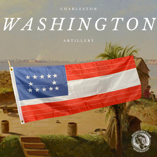 "Rebuilt United States Flag" Charleston Washington Artillery 1st National House Flag
