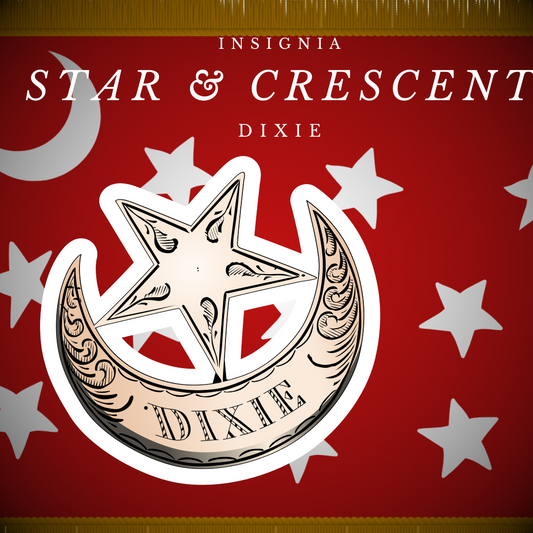 "Dixie" Star and Crescent Insignia - Stickers/Magnets