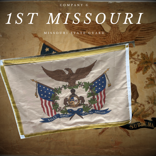 "Missouri Guard" 1st Missouri Infantry (Missouri State Guard) Company G Flag