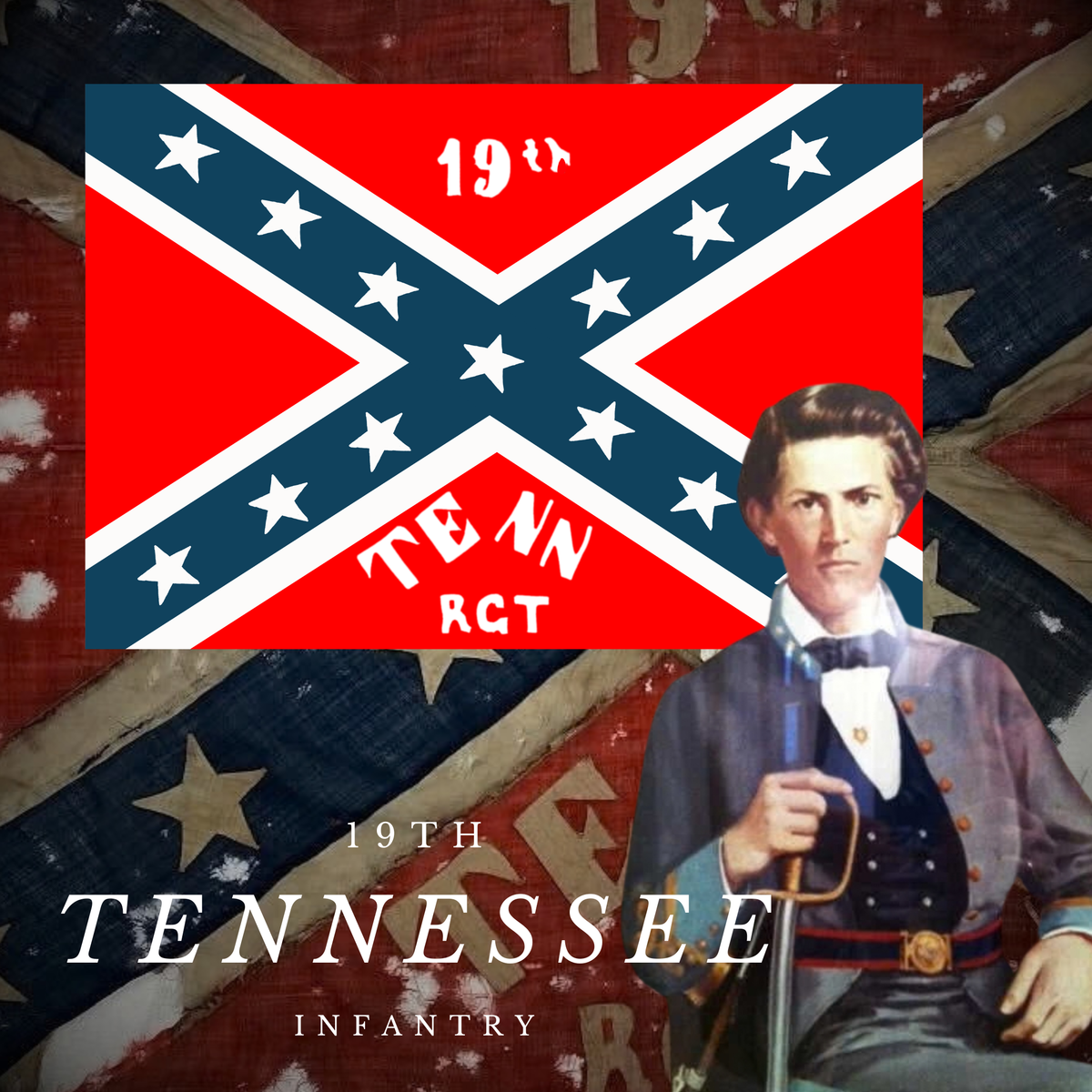 19th Tennessee Infantry Flag