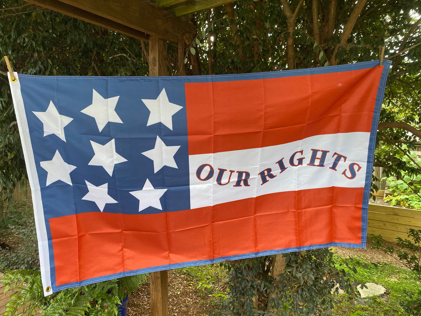 "Our Rights" 12th Louisiana Infantry House Flag