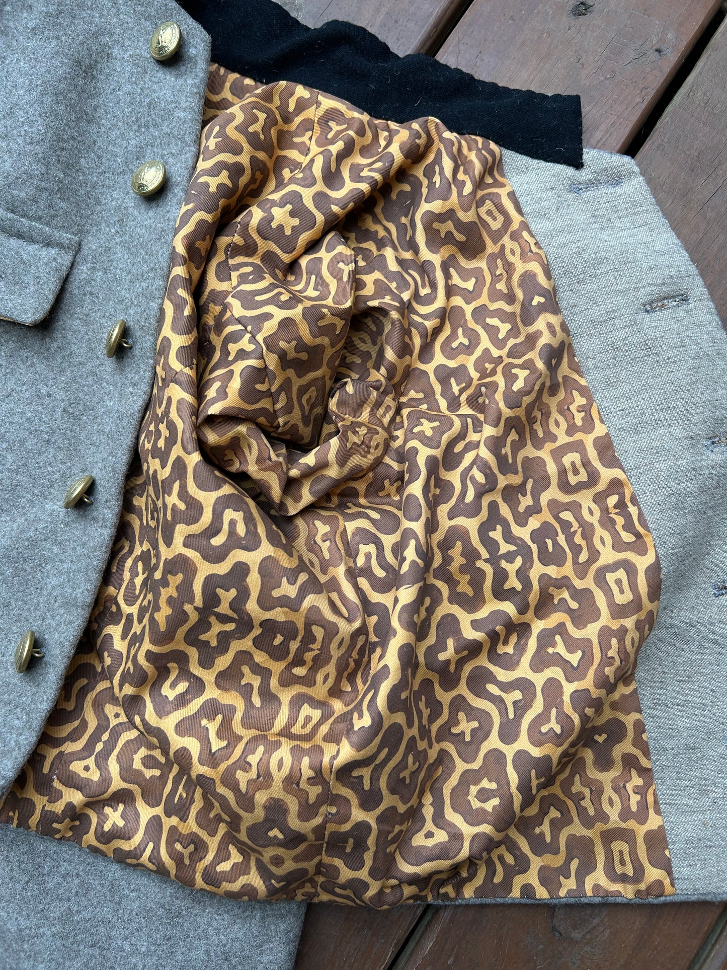 Confederate Officers Jacket - Austrian Braid and Breast Pockets