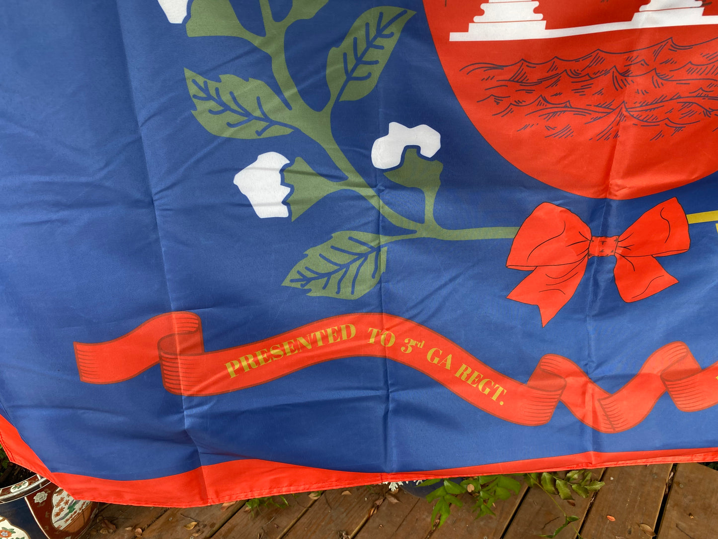 "Pro aris et focis" - "for hearth and home" - 3rd Georgia Regimental House Flag