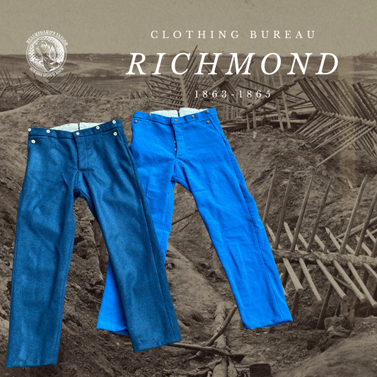 Richmond Clothing Bureau Trousers (English Import Cloth) 1863-1865