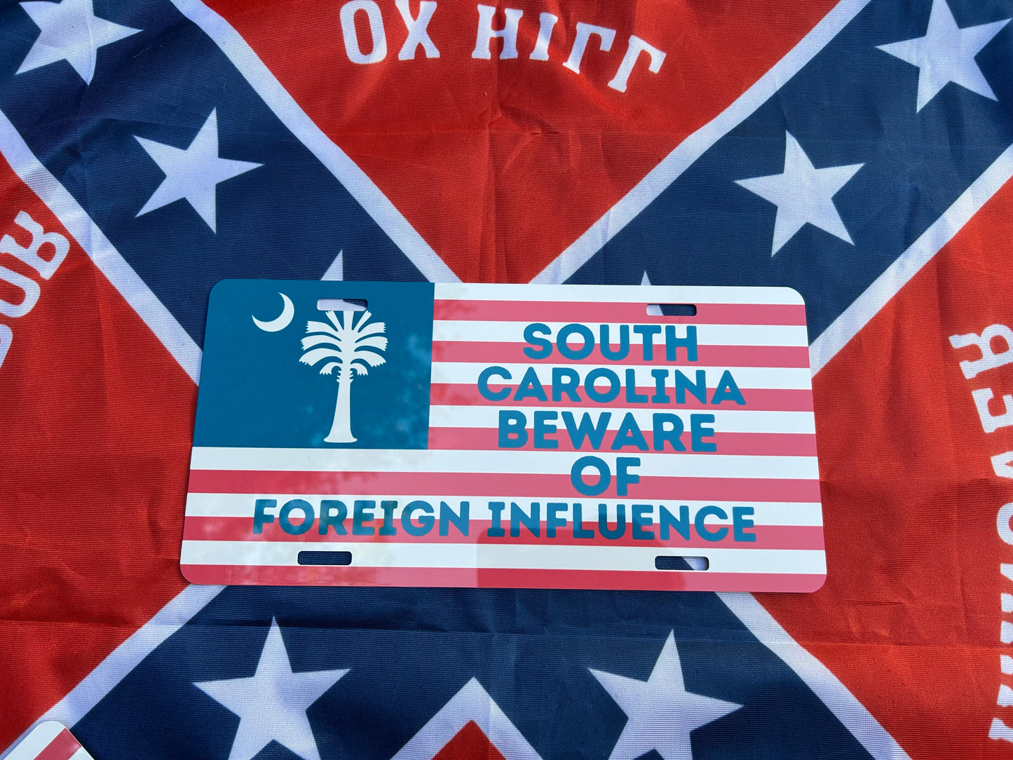 "Beware of Foreign Influence" State Car Tag/Plate