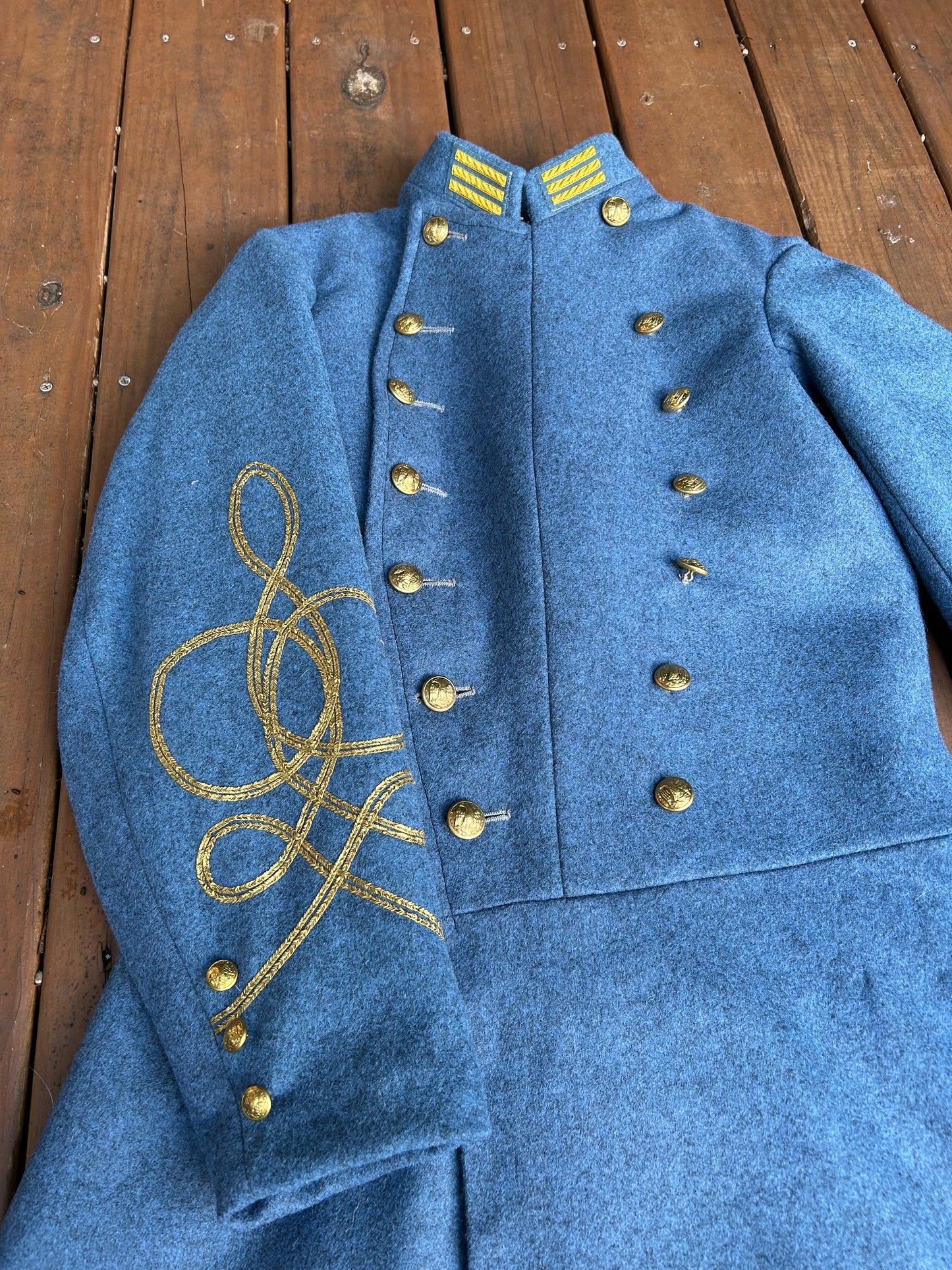 Confederate Officer Frock Coat - Untrimmed Company Grade
