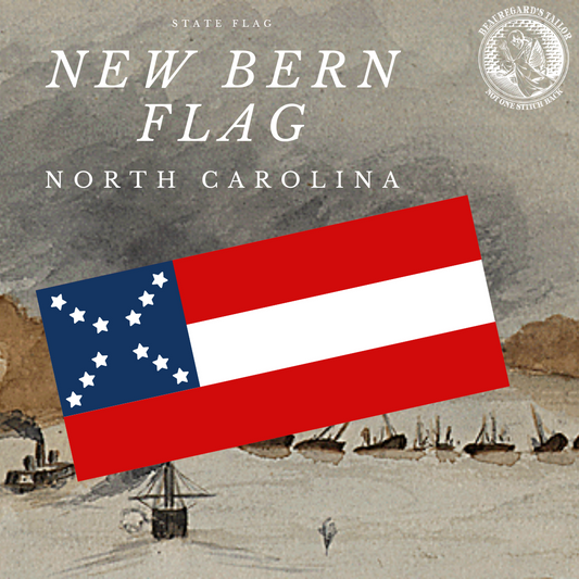 "New Bern" North Carolina Flag Stickers/Magnets