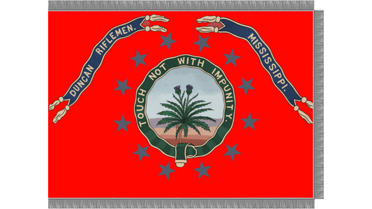 3rd Battalion Mississippi Infantry - Company A -  Flag Stickers