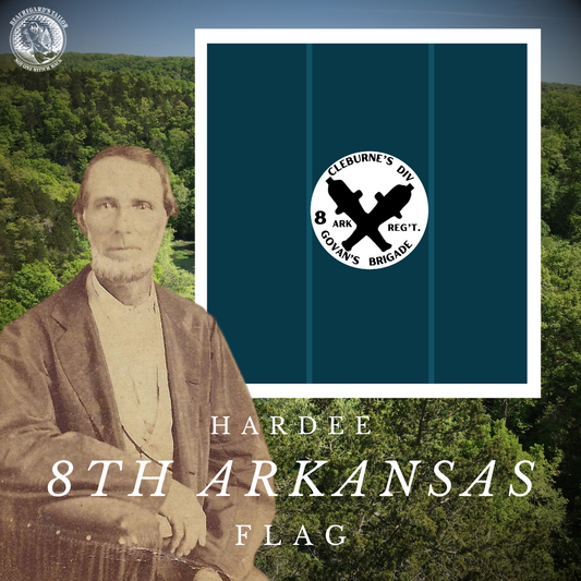 8th Arkansas Hardee Flag Stickers/Magnet