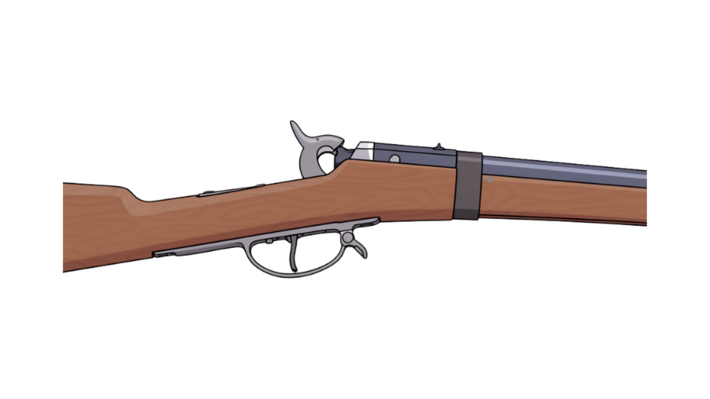 Confederate Converted M1819 Hall Rifle Stickers/Magnet