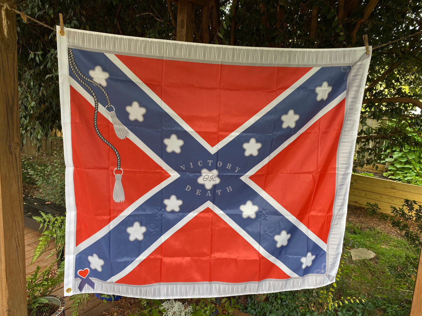 "Victory or Death" Savannah Volunteer Guards - 18th Georgia Battalion House Flag