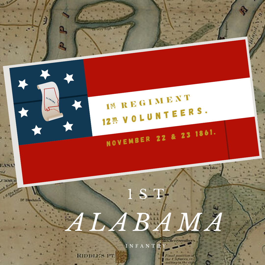 Alabama First Generation 1st Alabama Infantry - Island 10 Flag Stickers – Beauregard's Tailor