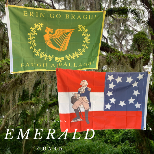 8th Alabama Company I - Emerald Guards House Flag - Double Sided