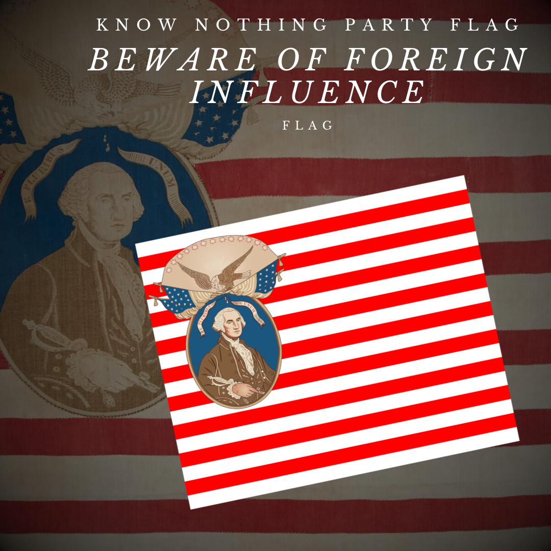 George Washington - Know Nothing Party Flag Stickers/Magnets