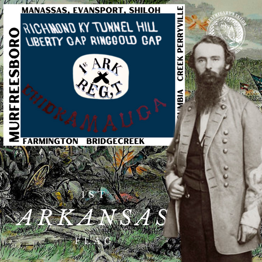 1st Arkansas Hardee Flag Stickers/Magnets