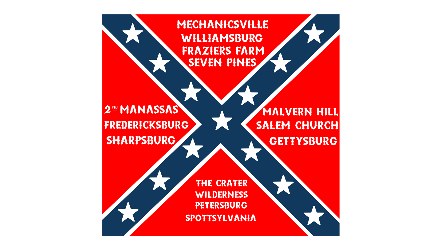 14th Alabama Battle Flag Stickers