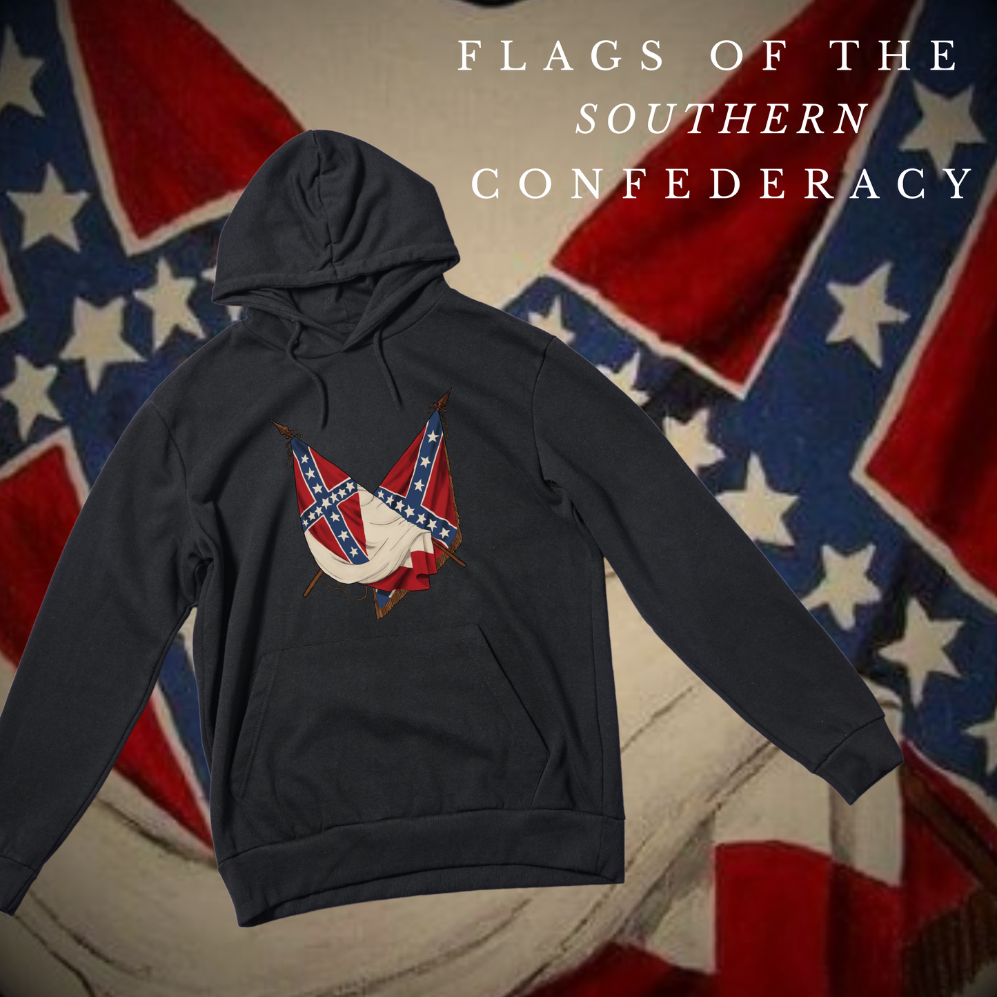 3rd National and Battle Flag Hoodie