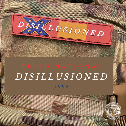 "Disillusioned" Third National Flag  Morale PVC Patch - Subdued Colors