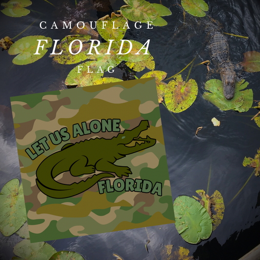 "Let us alone"Camouflage Flag