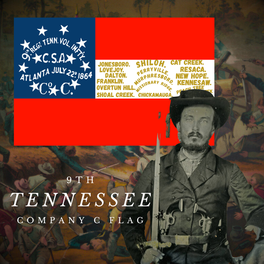 9th Tennessee - Company C Flag Stickers/Magnet
