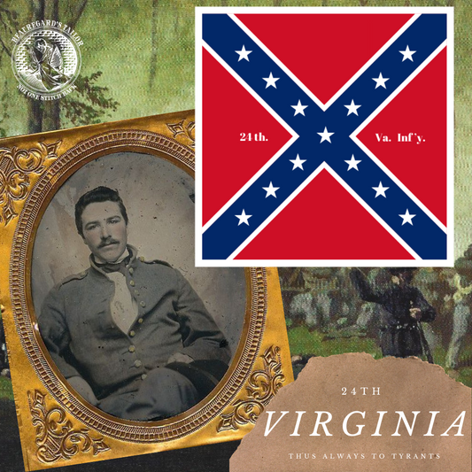 24th Virginia Infantry Flag Stickers/Magnet