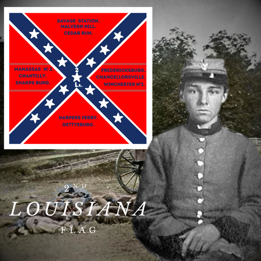 2nd Louisiana Infantry Flag Stickers