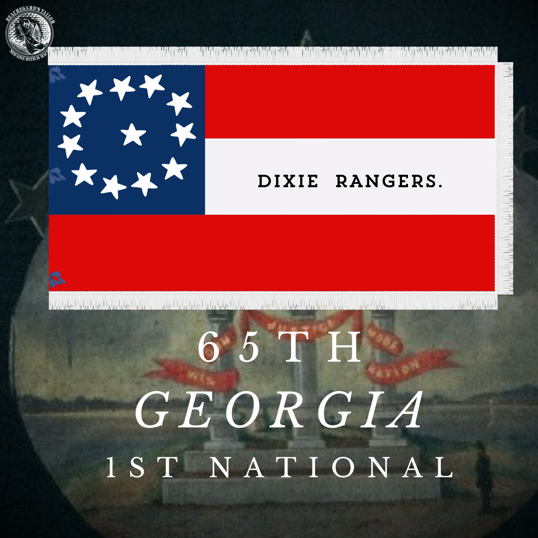 "Dixie Rangers" - Company C - 65th Georgia Infantry Flag Stickers/Magnet