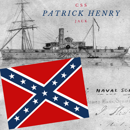 CSS Patrick Henry Flag Stickers