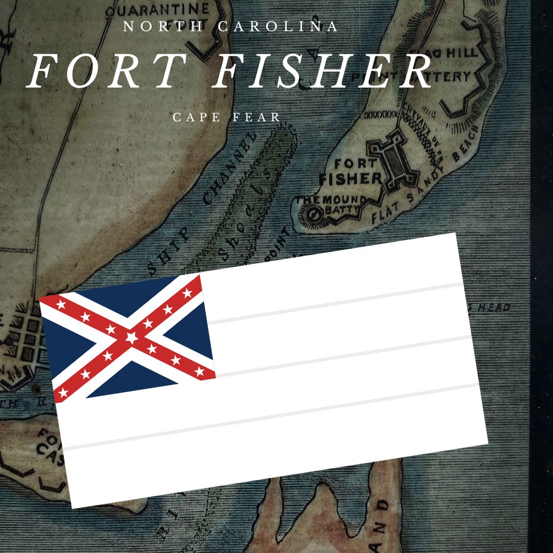 Cape Fear Defense - Fort Fisher and Caswell Garrison Flag Stickers