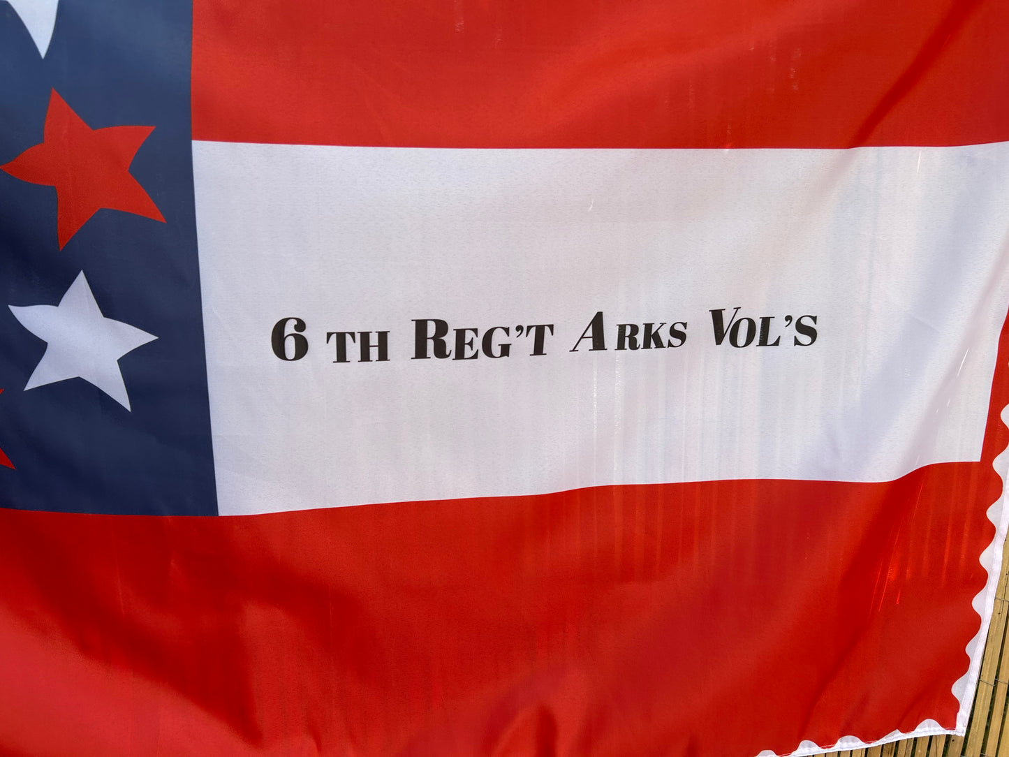 6th Arkansas 1st National House Flag