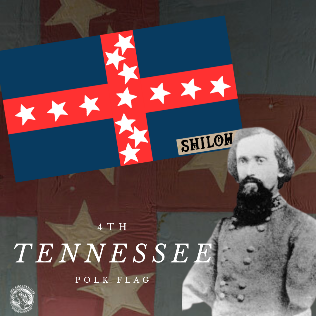 4th Tennessee Infantry Polk Flag Stickers/Magnets