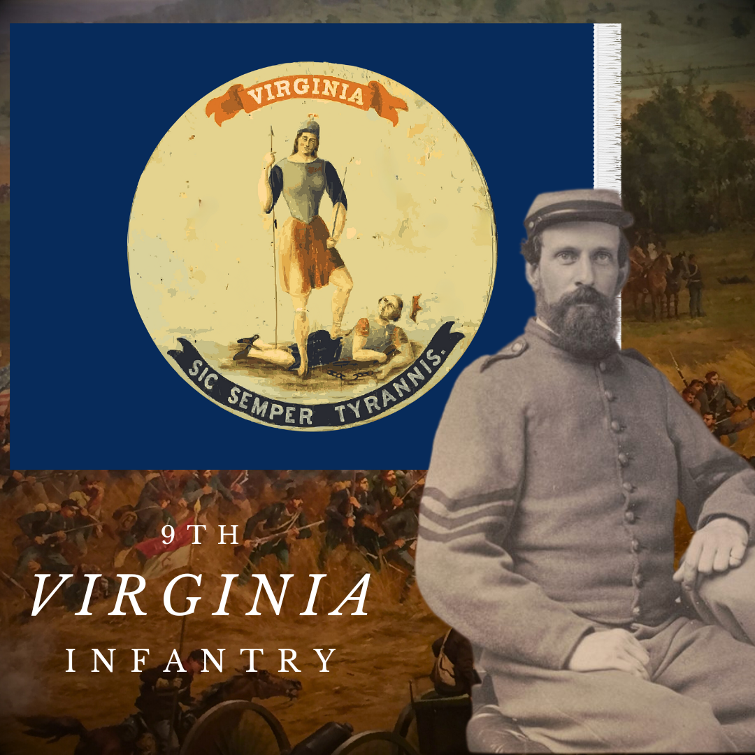 9th Virginia State Flag Stickers/Magnet