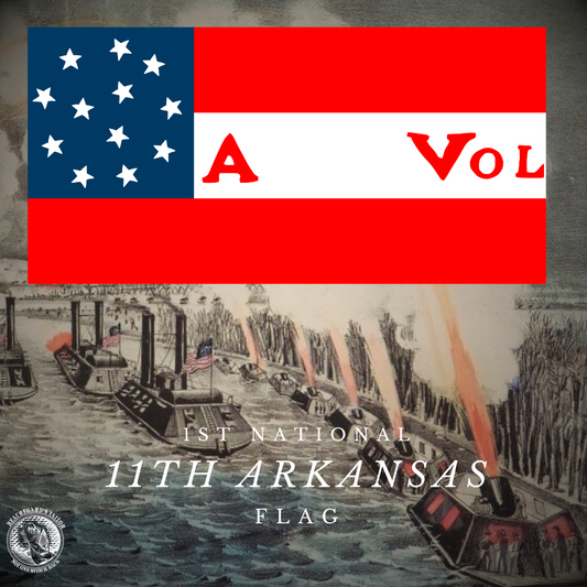 11th Arkansas Flag Stickers/Magnet