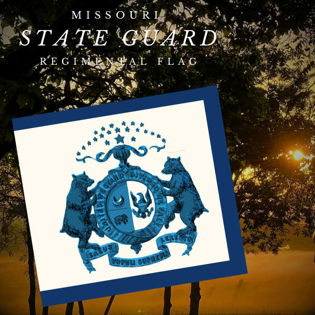 Saline Jackson Guards - Missouri State Guard Regimental Flag Stickers/Magnets
