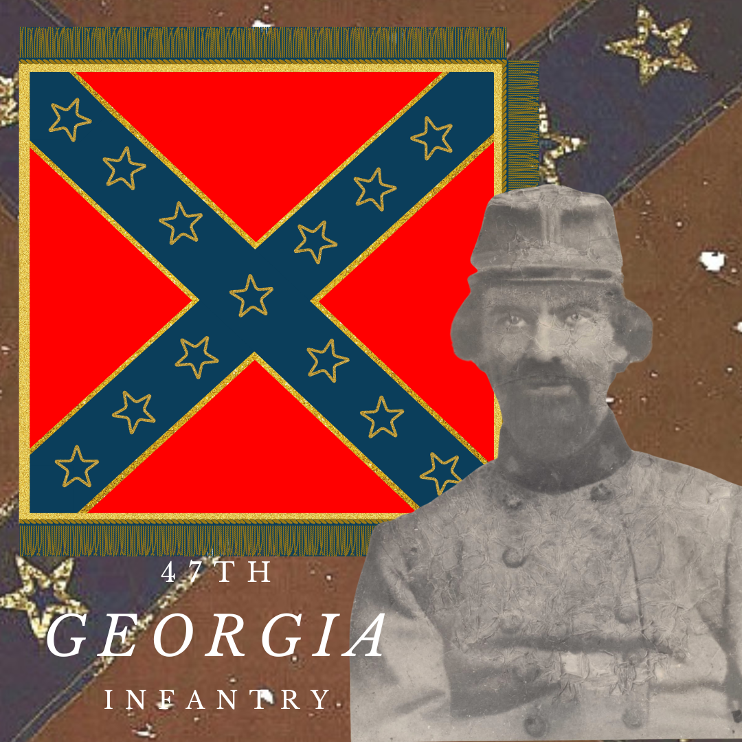 47th Georgia Infantry Flag Stickers