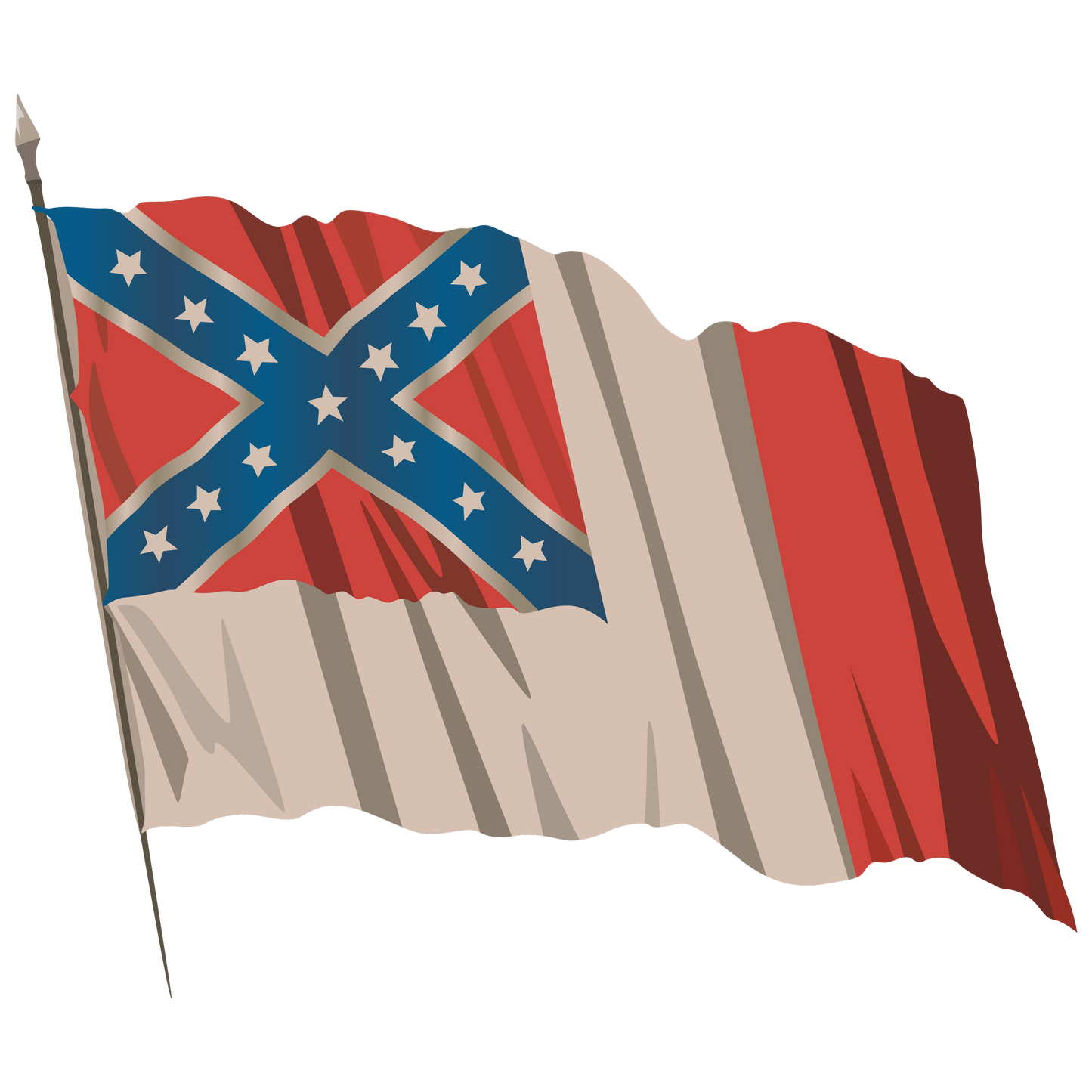 National Colors Sticker Set 1861-1865 - 19th Century Artwork