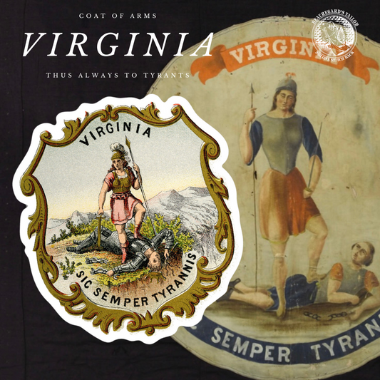 Virginia Coat of Arms Stickers/Magnet