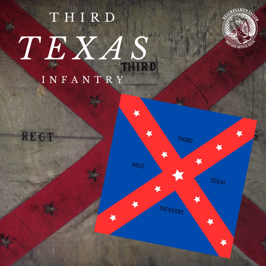 3rd Texas Infantry Flag Sticker