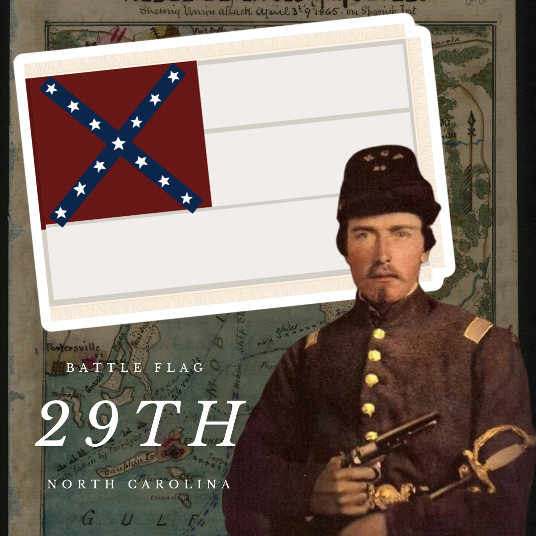 29th North Carolina Regimental Flag Sticker