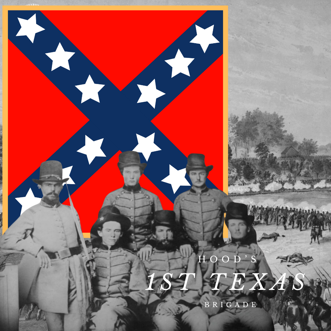 1st Texas Infantry Battle Flag Stickers/Magnet