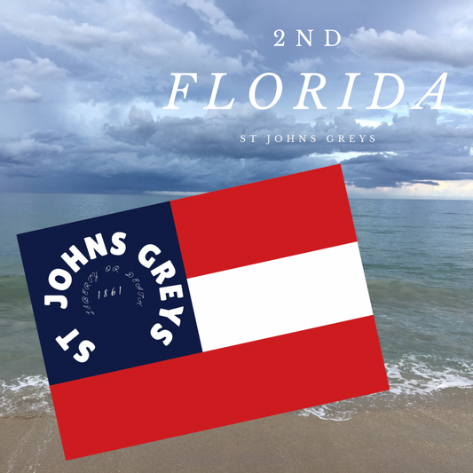 "Liberty or Death" -St. Johns Greys- 2nd Florida Infantry - Company G Flag Stickers