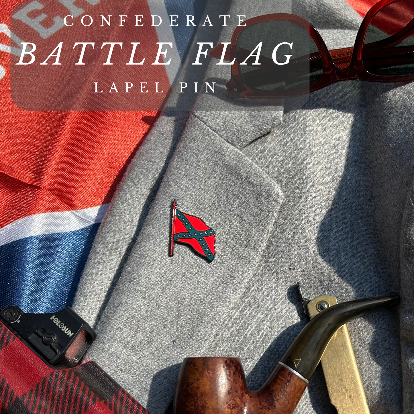 Battle Flag Lapel Pin