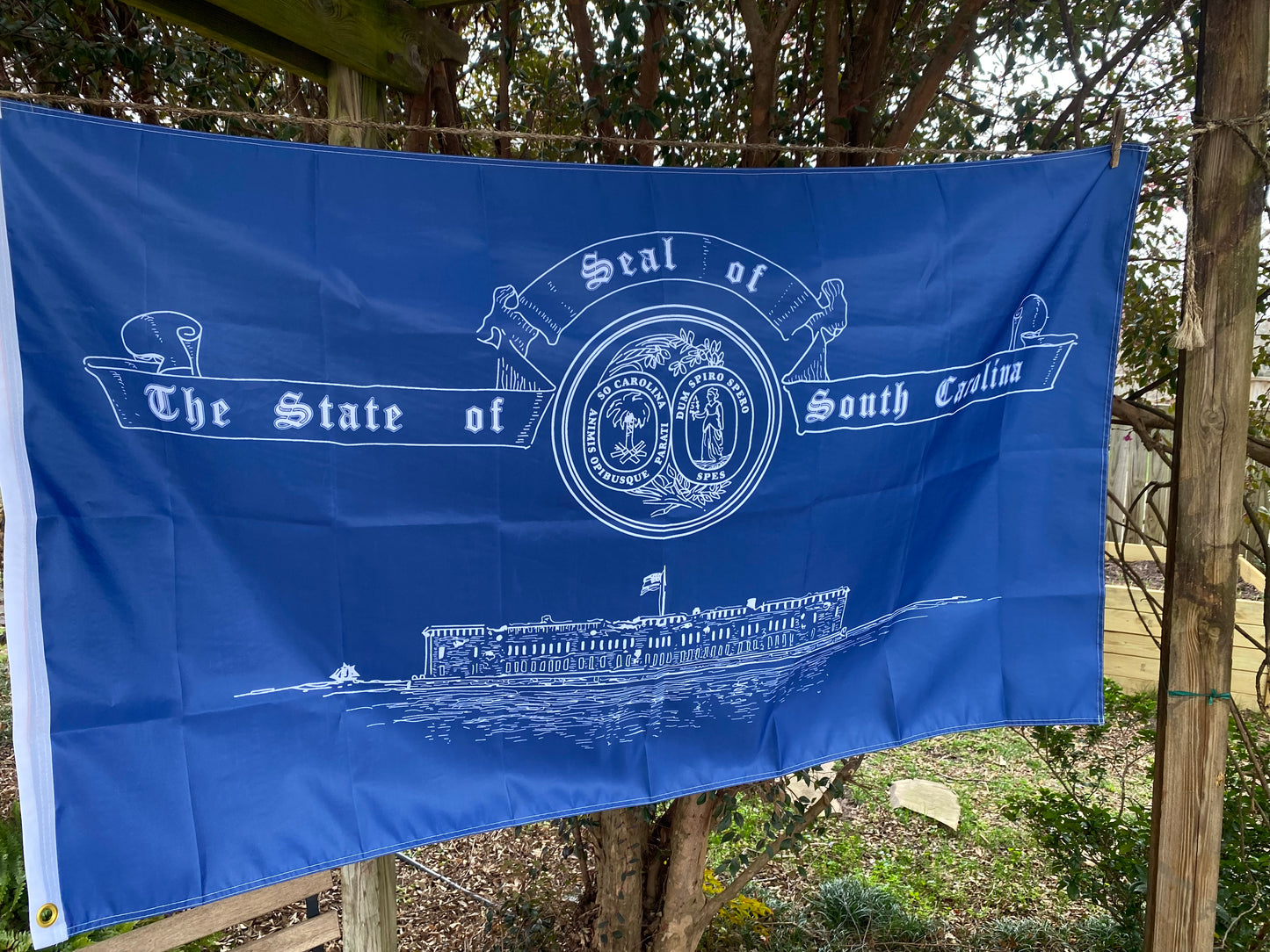 South Carolina State Seal and Fort Sumter House Flag