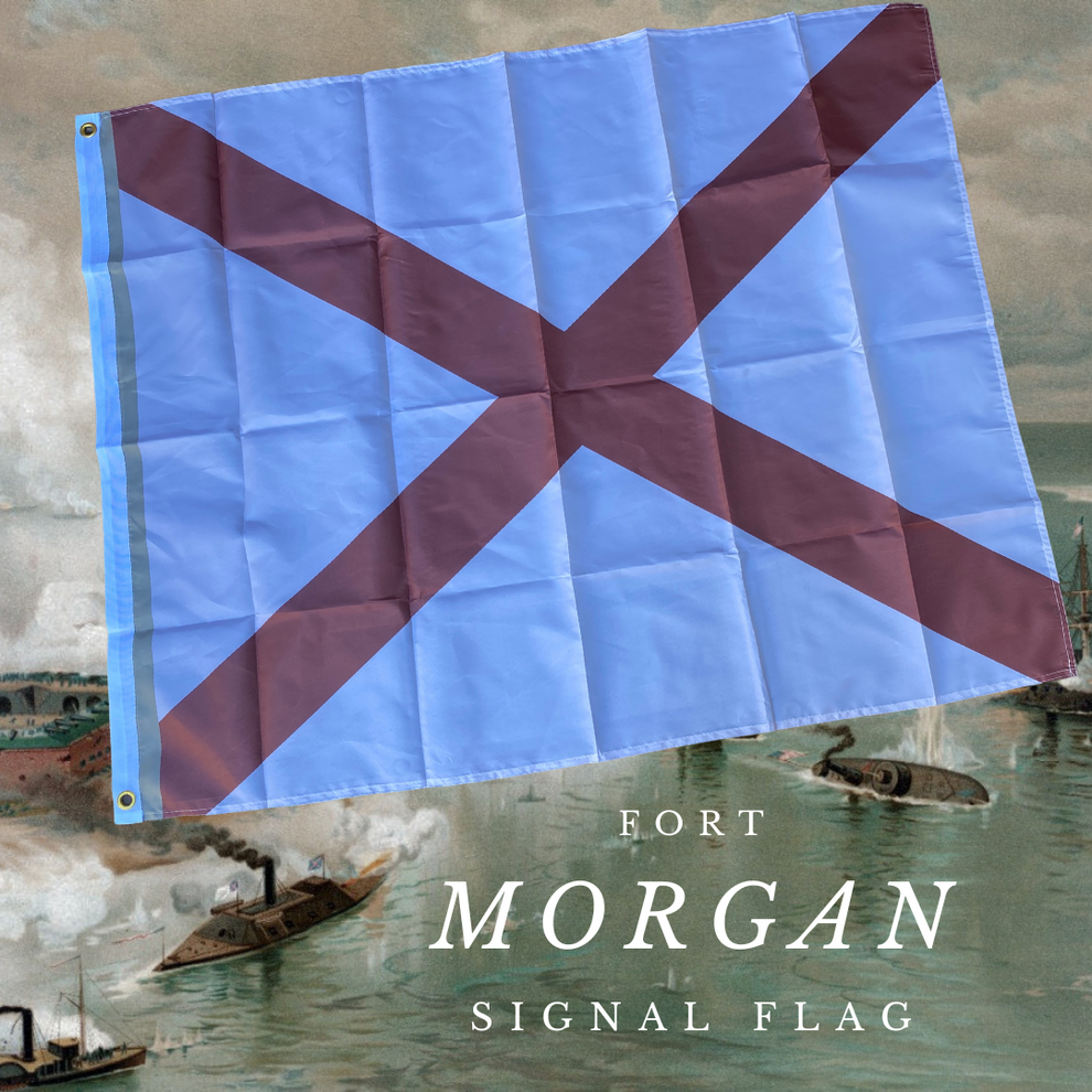 Fort Morgan CS Naval Signal Flag - 1864 - House Flag – Beauregard's Tailor