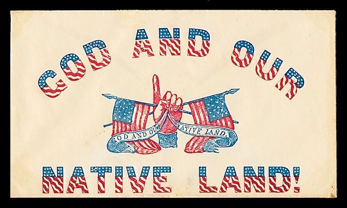 "God and Our Native Land" - Know Nothing Party  Sticker/Magnet